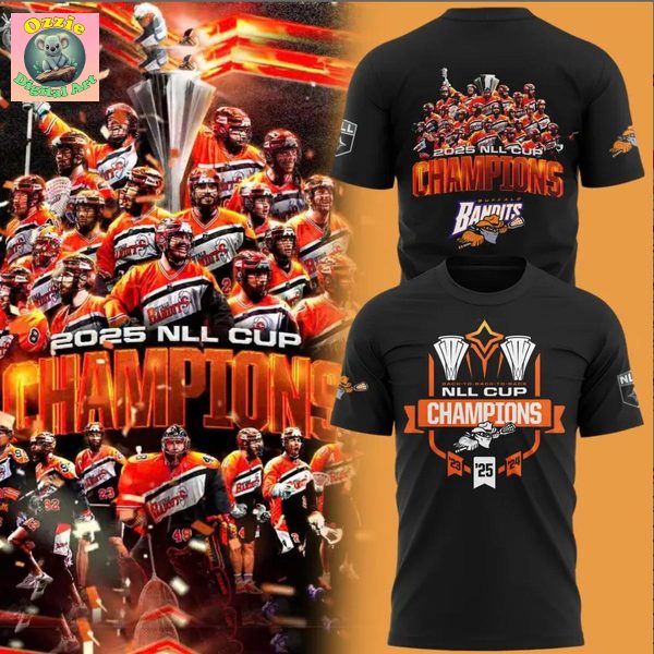 Buffalo Bandits NLL Cup Champions 2025 Black Hoodie T Shirt