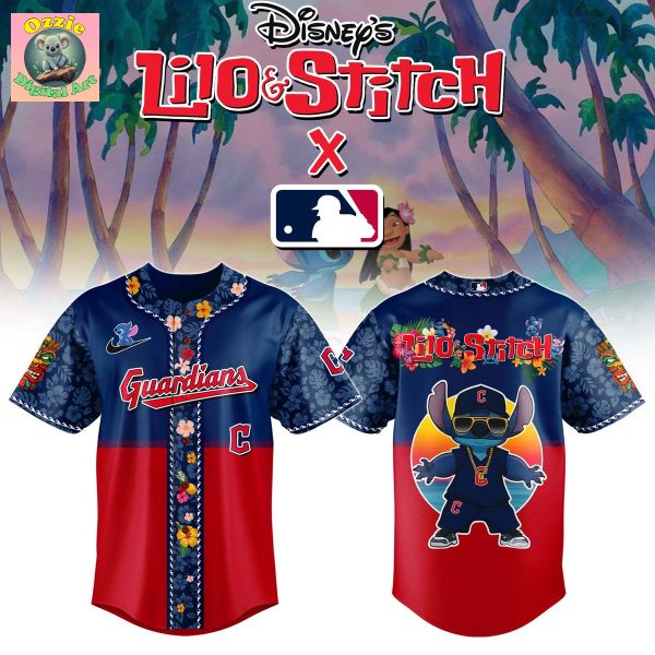 Cleveland Guardians Lilo & Stitch 2025 Baseball Jersey