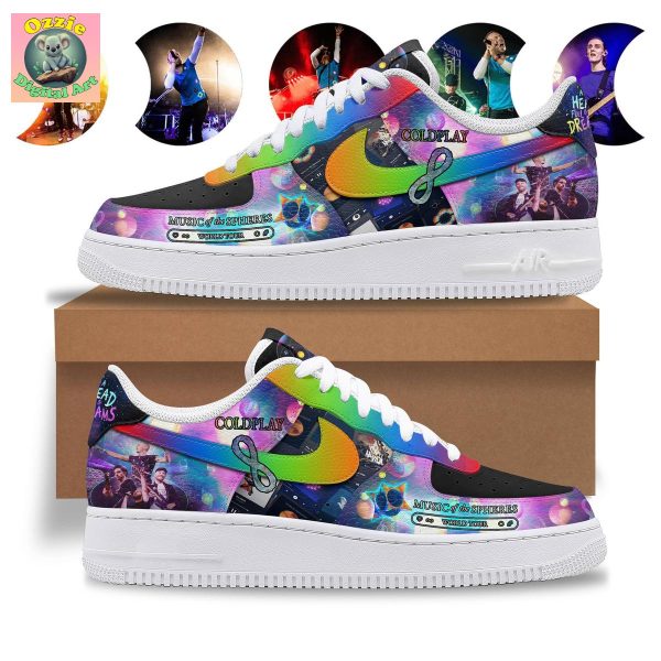Coldplay Music Of The Spheres World Tour 2025 Air Force 1 Shoes
