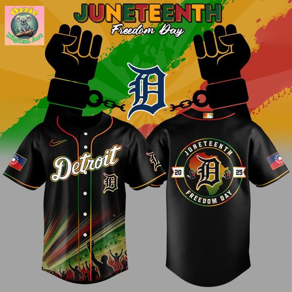Detroit Tigers JuneTeenth Freedom Day Baseball Jersey