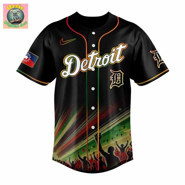 Detroit Tigers JuneTeenth Freedom Day Baseball Jersey