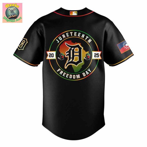 Detroit Tigers JuneTeenth Freedom Day Baseball Jersey