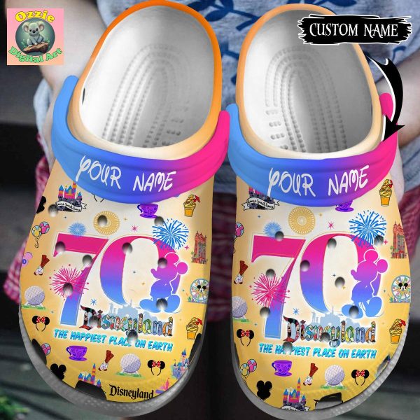 Disneyland The Happiest Place On Earth 70th Anniversary Clogs Crocs