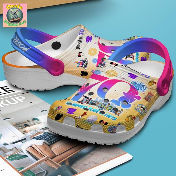 Disneyland The Happiest Place On Earth 70th Anniversary Clogs Crocs
