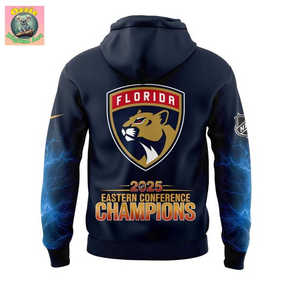 Florida Panthers 2025 Eastern Conference Champions Blue Hoodie T Shirt
