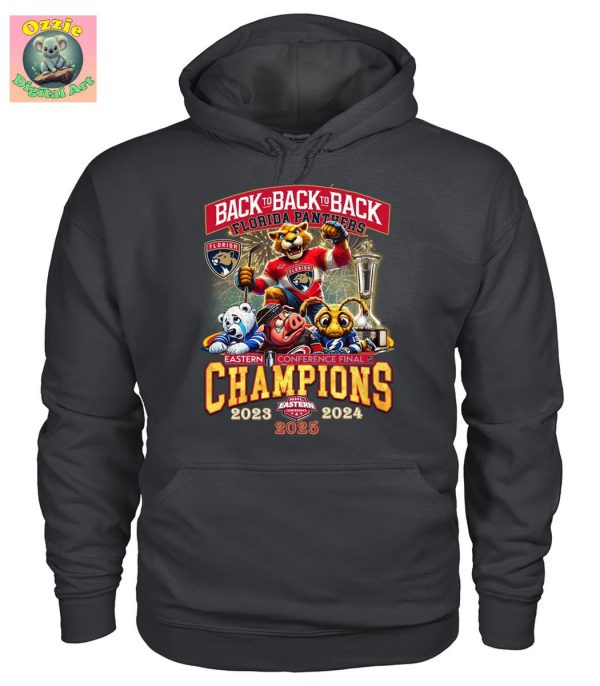 Florida Panthers Back To Back To Back Eastern Conference Finals Champions T Shirt