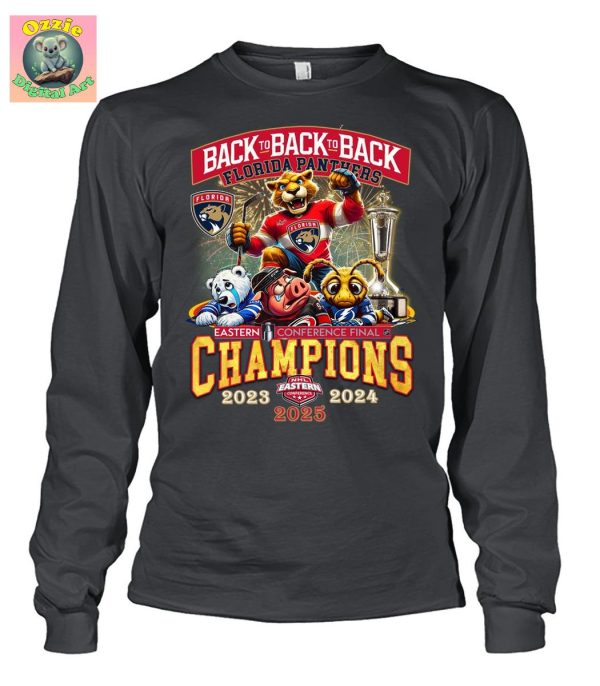 Florida Panthers Back To Back To Back Eastern Conference Finals Champions T Shirt
