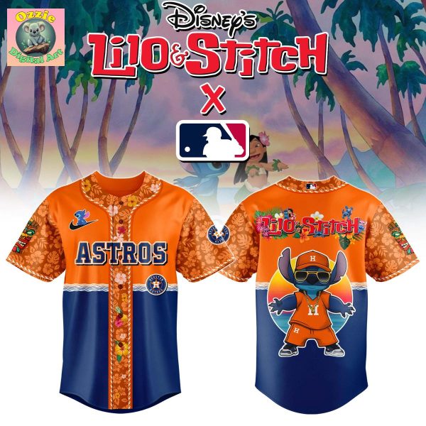 Houston Astros Lilo & Stitch 2025 Baseball Jersey
