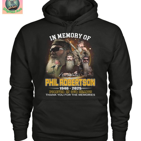 In Memory Of Phil Robertson 1946 2025 T Shirt