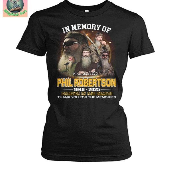 In Memory Of Phil Robertson 1946 2025 T Shirt