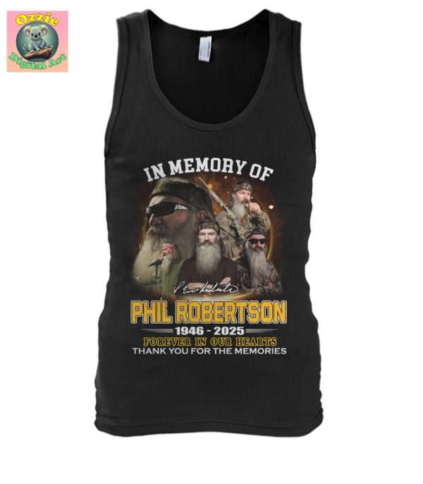 In Memory Of Phil Robertson 1946 2025 T Shirt