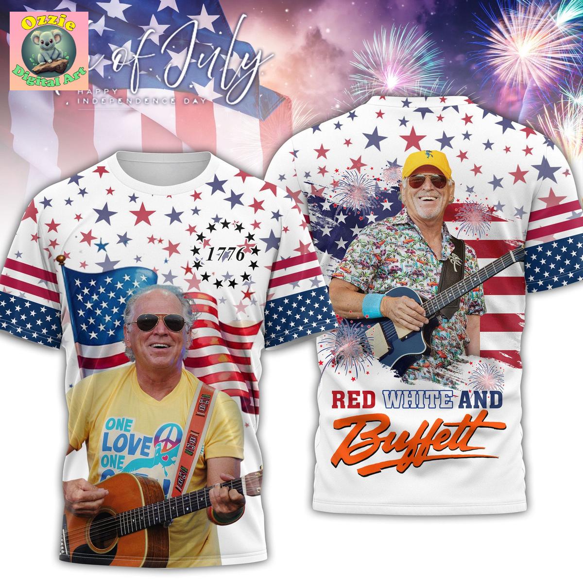 Jimmy Buffett Happy 4th Of July Hoodie T Shirt Jimmy Buffett Happy 4th Of July Hoodie T Shirt