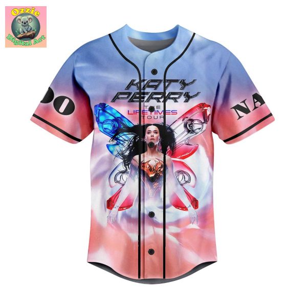 Katty Perry The Lifetimes Tour 2025 Personalized Baseball Jersey