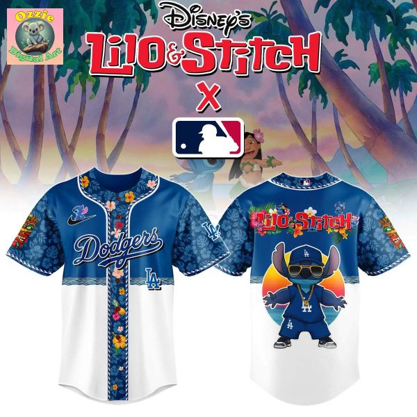 Los Angeles Dodgers Lilo & Stitch 2025 Baseball Jersey