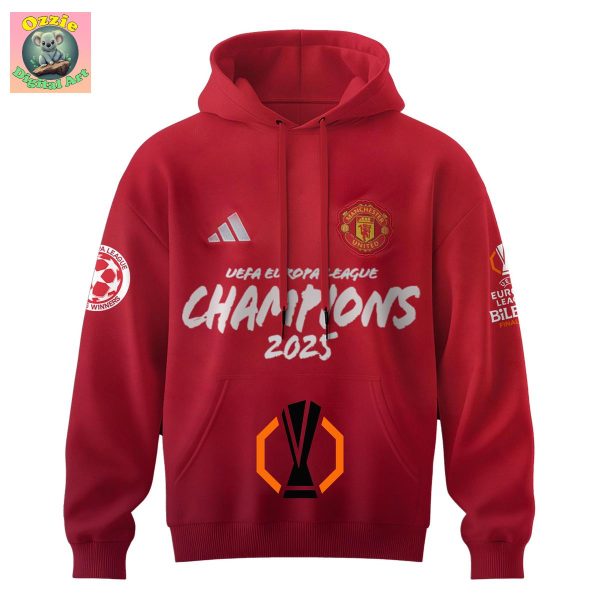 Manchester Utd Champions Europa League 2025 Season Hoodie T Shirt