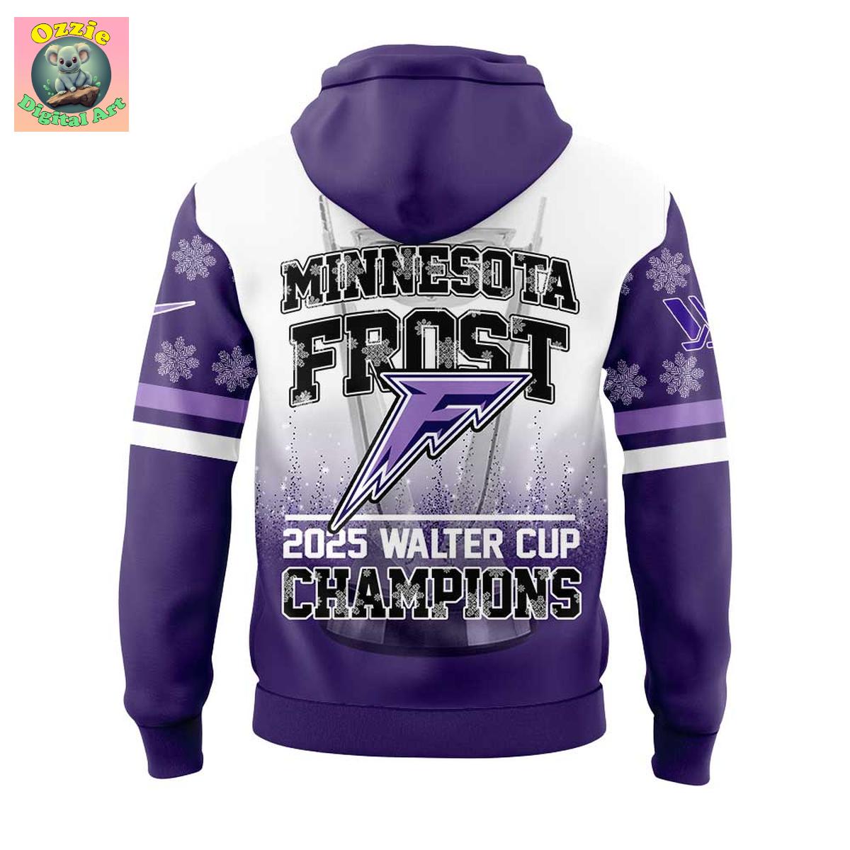 Minnesota Frost PWHL Walter Cup Champions 2025 Hoodie T Shirt Minnesota Frost PWHL Walter Cup Champions 2025 Hoodie T Shirt