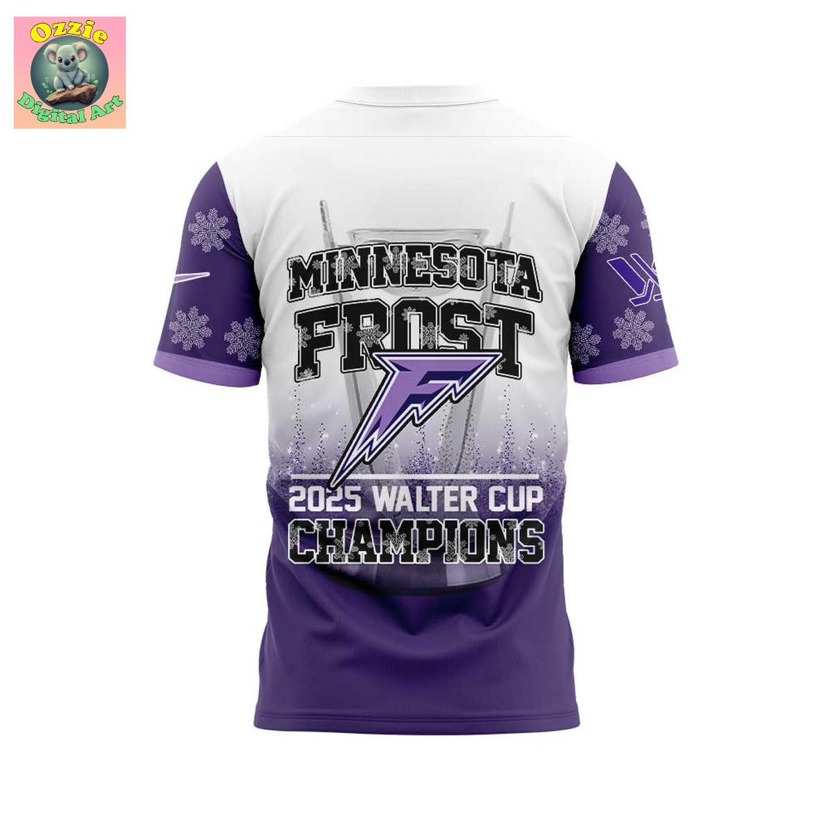 Minnesota Frost PWHL Walter Cup Champions 2025 Hoodie T Shirt Minnesota Frost PWHL Walter Cup Champions 2025 Hoodie T Shirt