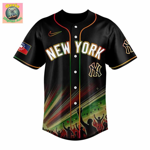 New York Yankees JuneTeenth Freedom Day Baseball Jersey