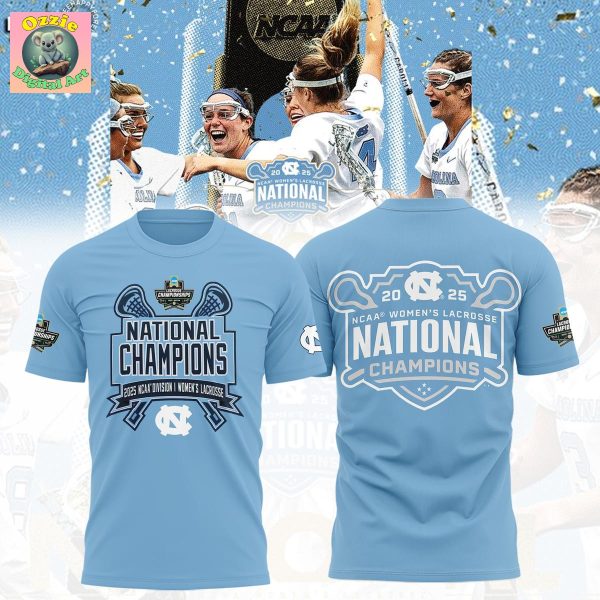 North Carolina Tar Heels 2025 NCAA Women’s Lacrosse National Champions Hoodie T Shirt