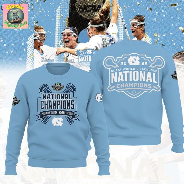 North Carolina Tar Heels 2025 NCAA Women’s Lacrosse National Champions Hoodie T Shirt