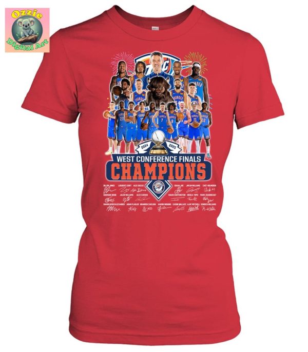 Oklahoma City Thunder West Conference Finals Champions 2025 T Shirt