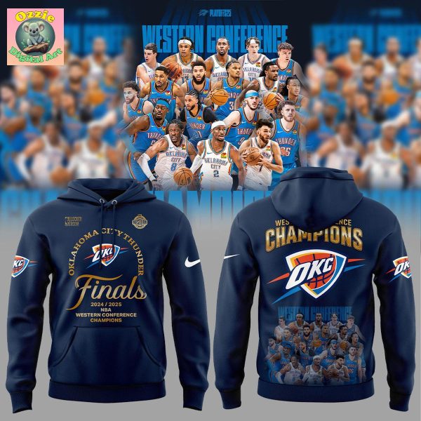 Oklahoma City Thunder Western Conference Champions 2025 Hoodie T Shirt
