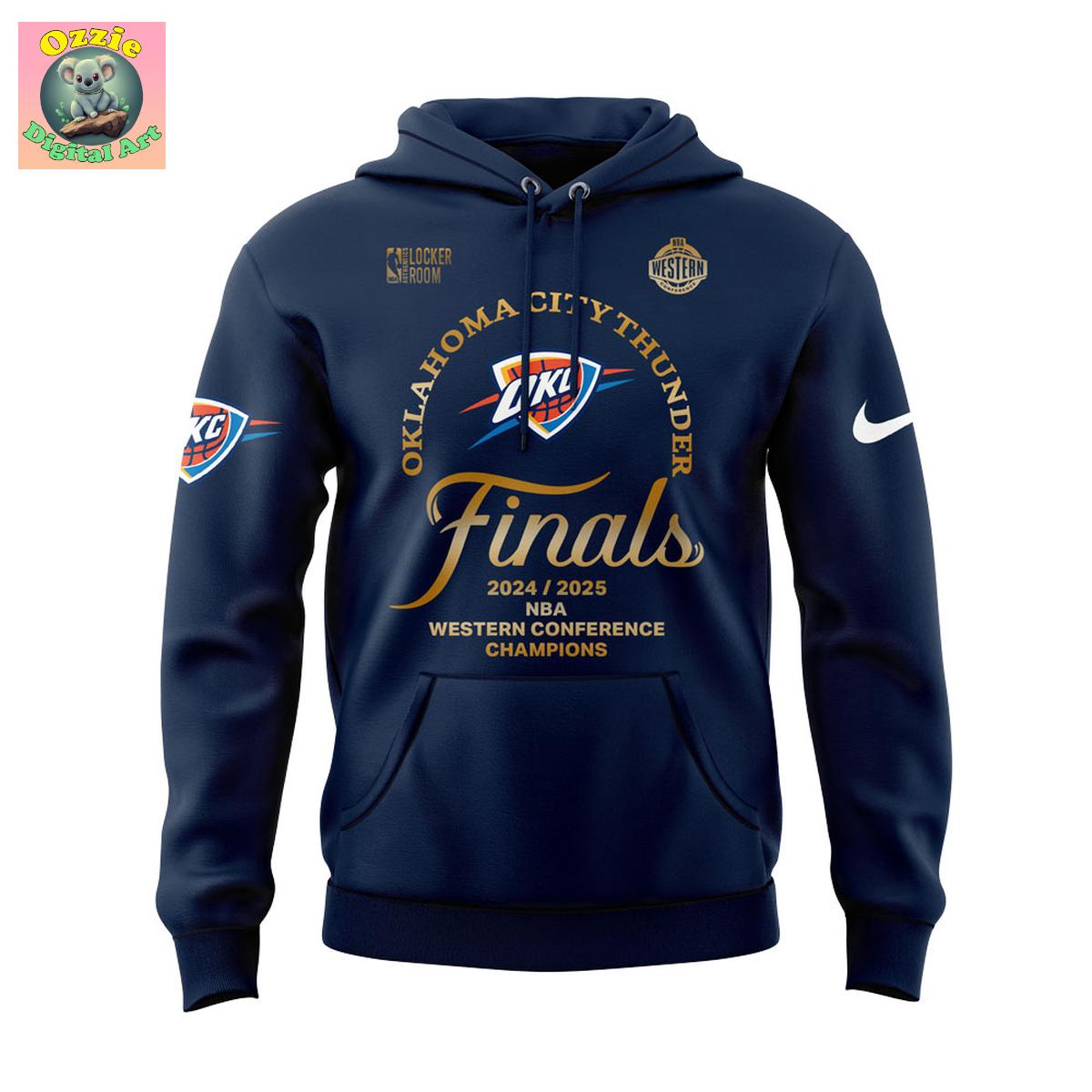 Oklahoma City Thunder Western Conference Champions 2025 Hoodie T Shirt Oklahoma City Thunder Western Conference Champions 2025 Hoodie T Shirt