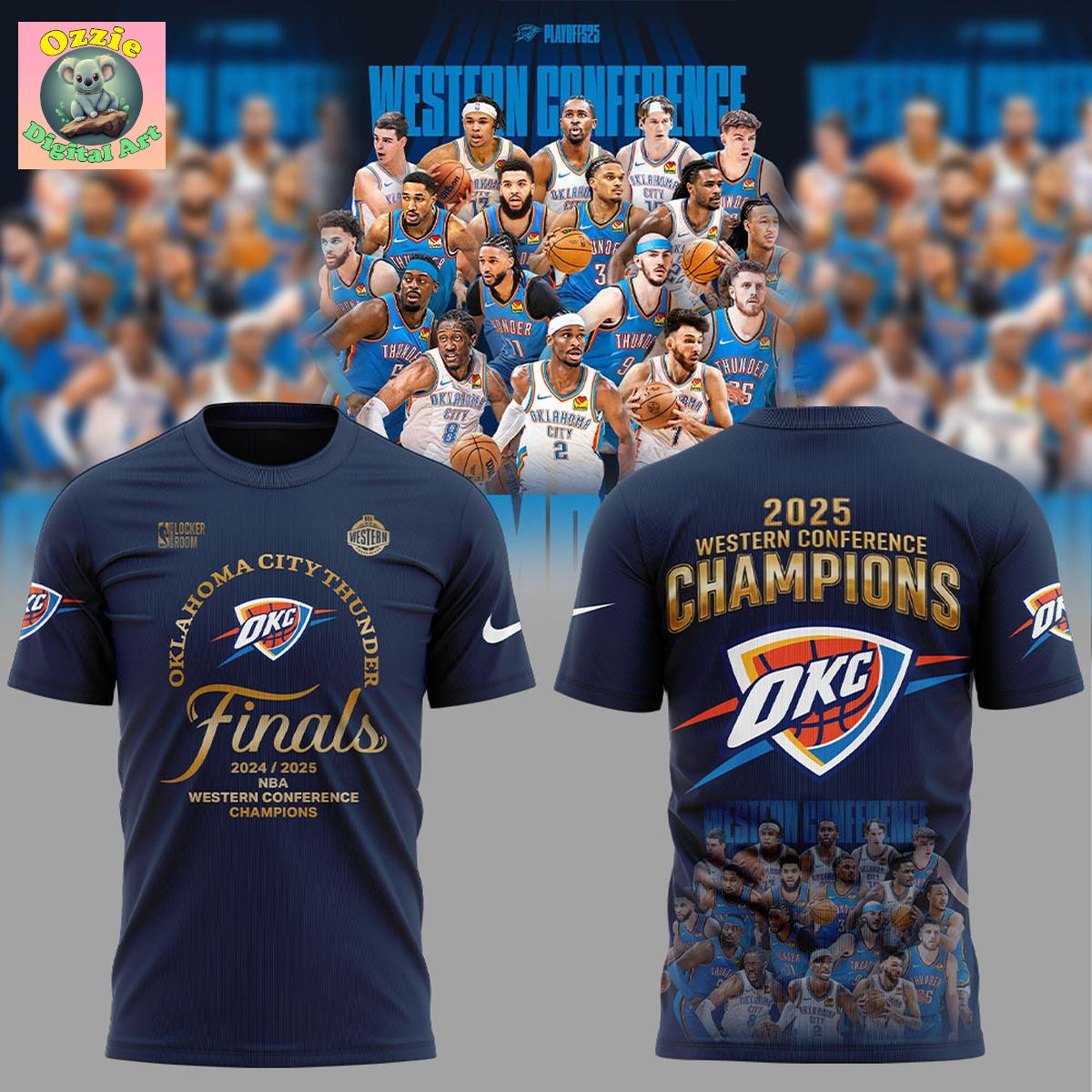 Oklahoma City Thunder Western Conference Champions 2025 Hoodie T Shirt Oklahoma City Thunder Western Conference Champions 2025 Hoodie T Shirt