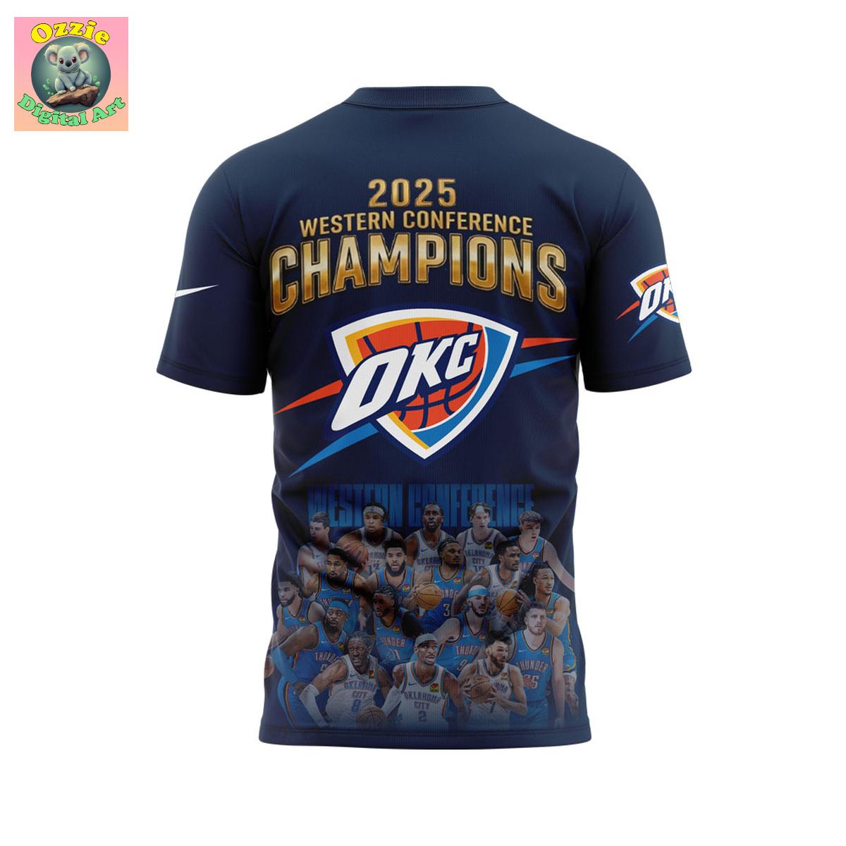 Oklahoma City Thunder Western Conference Champions 2025 Hoodie T Shirt Oklahoma City Thunder Western Conference Champions 2025 Hoodie T Shirt