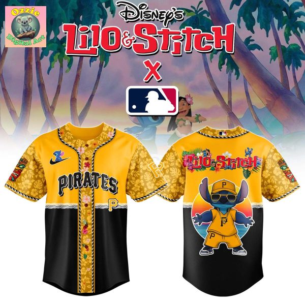Pittsburgh Pirates Lilo & Stitch 2025 Baseball Jersey