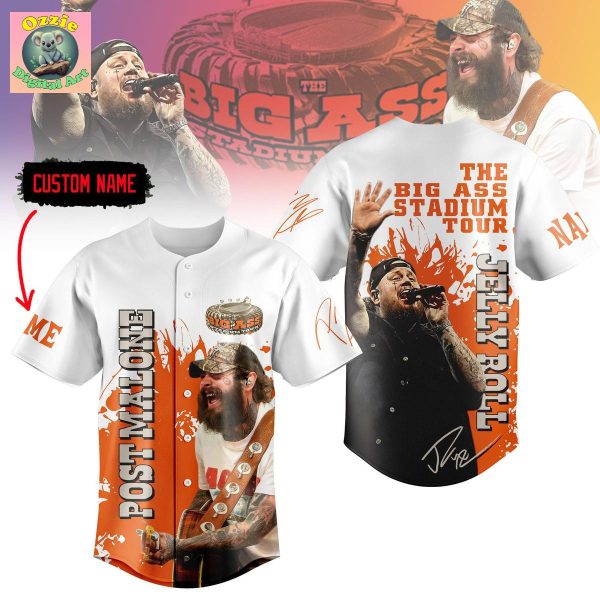 Post Malone The Big Ass Stadium Tour Personalized Baseball Jersey