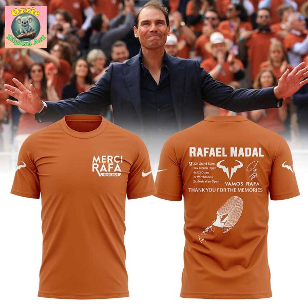 Rafael Nadal Merci Rafa 2025 Thank For The Memories Hoodie T Shirt