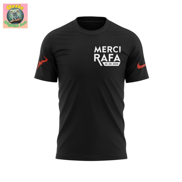 Rafael Nadal Merci Rafa Roland Garros 2025 Hoodie T Shirt