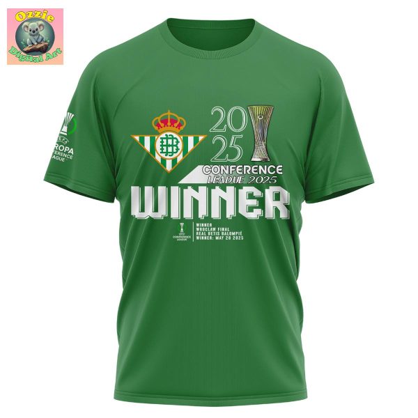 Real Betis Europe UEFA Conference League Champions 2025 Hoodie T Shirt