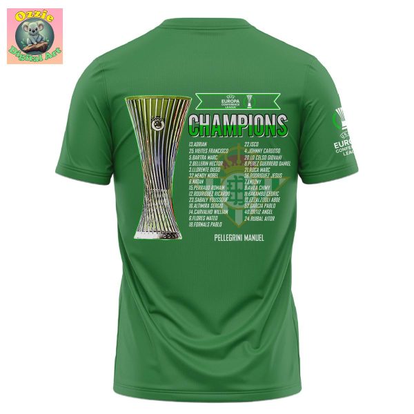 Real Betis Europe UEFA Conference League Champions 2025 Hoodie T Shirt
