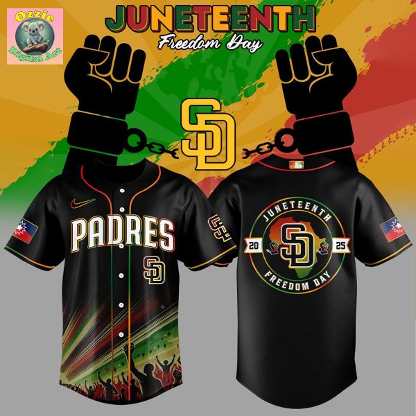 San Diego Padres JuneTeenth Freedom Day Baseball Jersey
