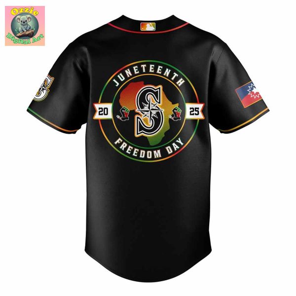 Seattle Mariners JuneTeenth Freedom Day Baseball Jersey