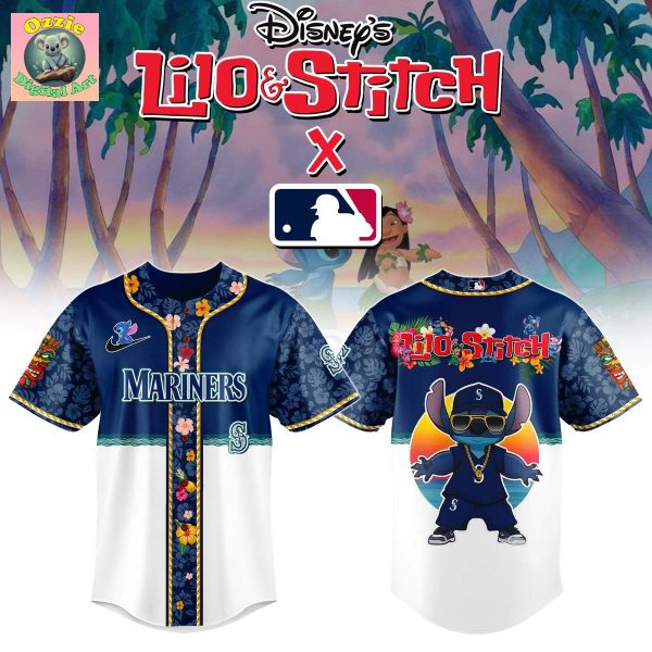 Seattle Mariners Lilo & Stitch 2025 Baseball Jersey