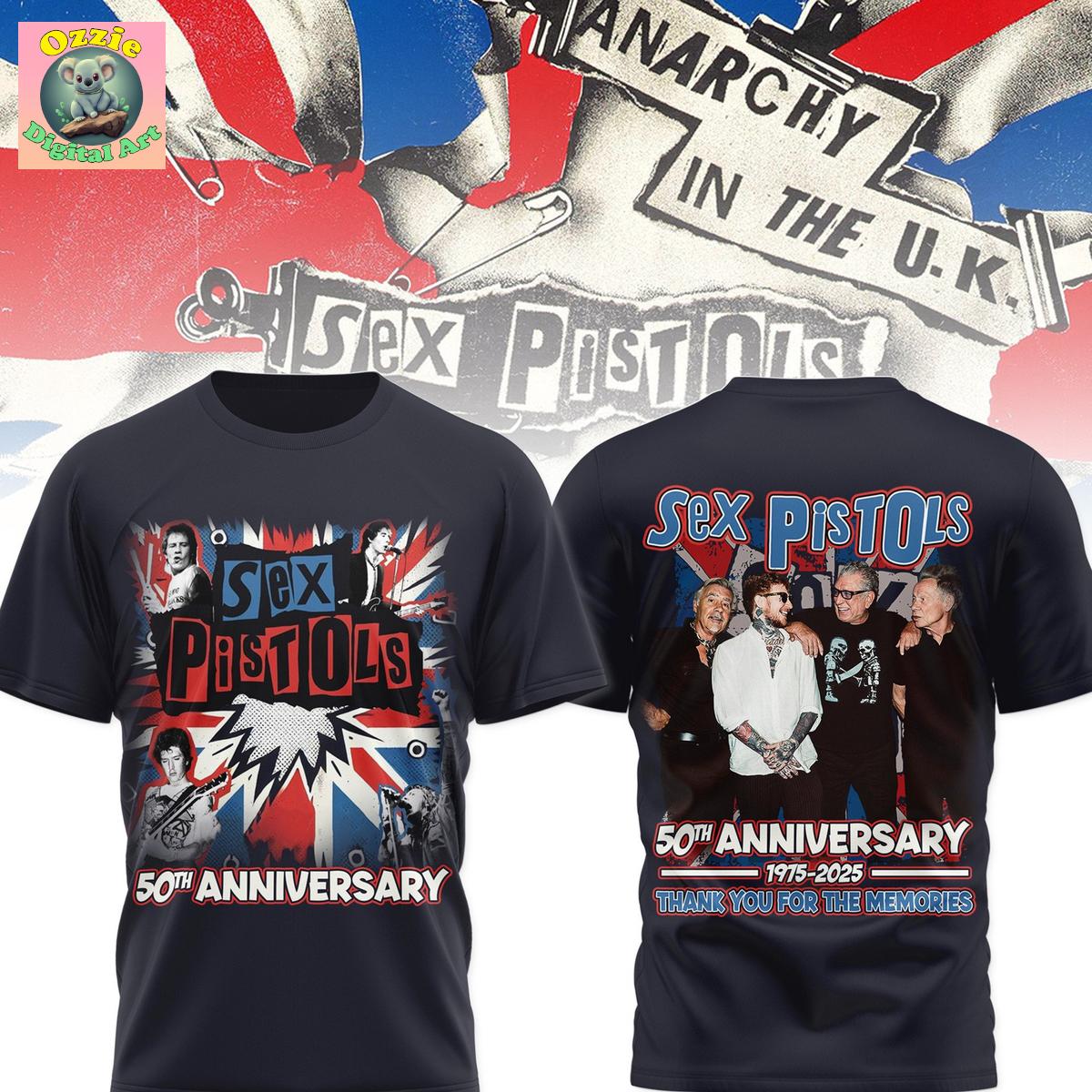 Sex Pistols 50th Anniversary Memories Hoodie T Shirt Sex Pistols 50th Anniversary Memories Hoodie T Shirt