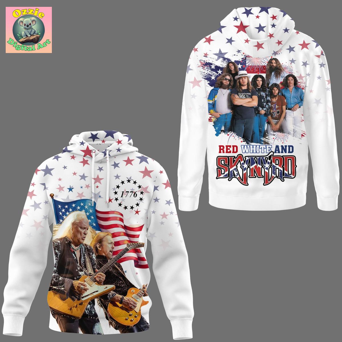 Skynyrd Happy 4th Of July Hoodie T Shirt Skynyrd Happy 4th Of July Hoodie T Shirt