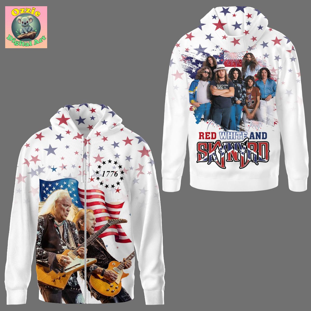 Skynyrd Happy 4th Of July Hoodie T Shirt Skynyrd Happy 4th Of July Hoodie T Shirt