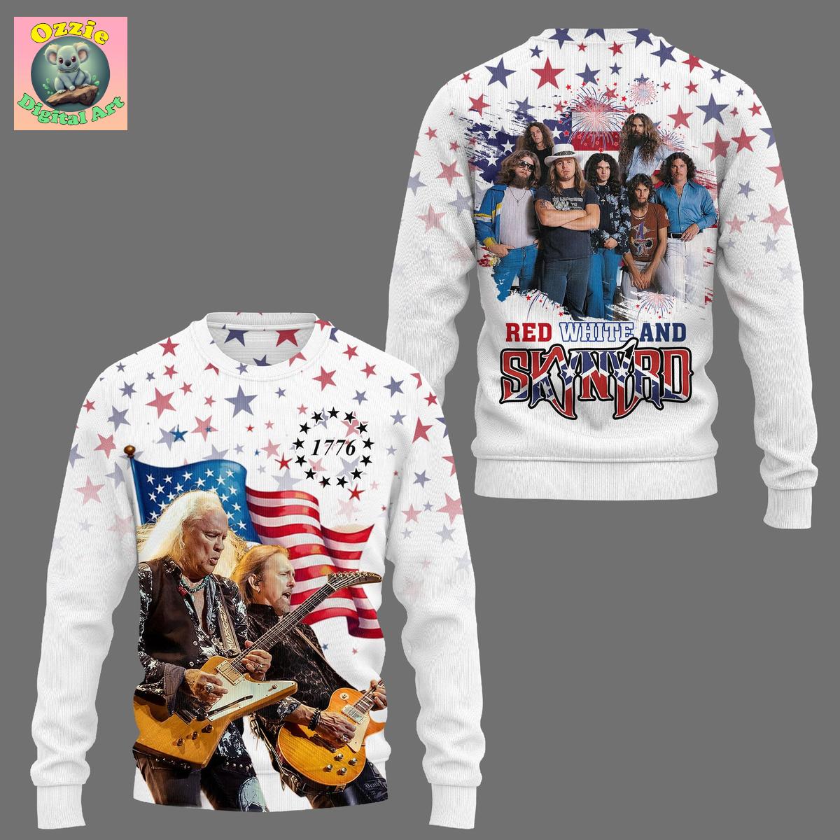 Skynyrd Happy 4th Of July Hoodie T Shirt Skynyrd Happy 4th Of July Hoodie T Shirt