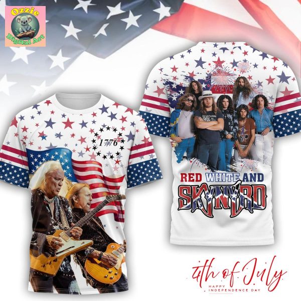 Skynyrd Happy 4th Of July Hoodie T Shirt