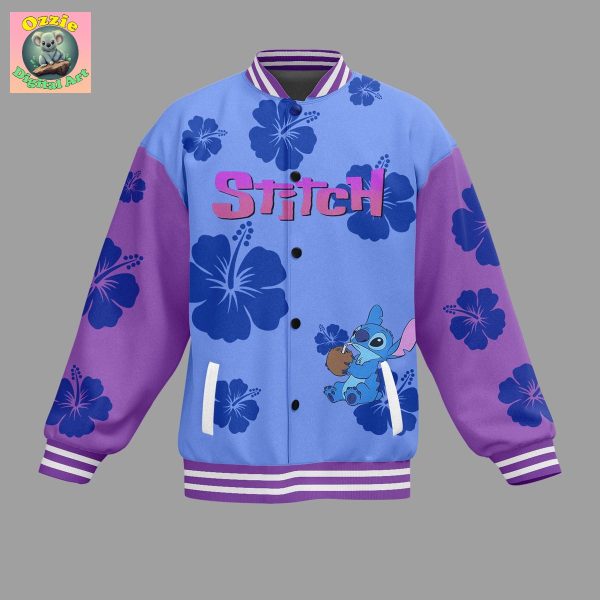 Stitch Stay Weird Forever Fun Baseball Jacket