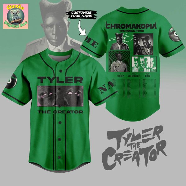 Tyler The Creator Chromakopia The World Tour Baseball Jersey