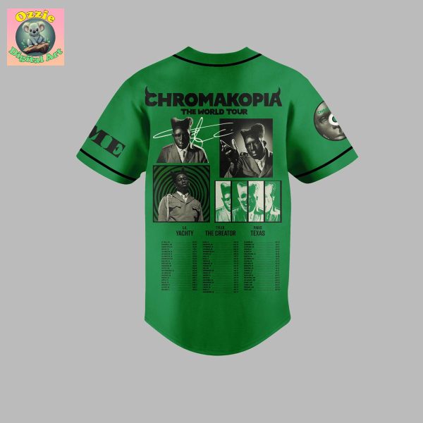 Tyler The Creator Chromakopia The World Tour Baseball Jersey