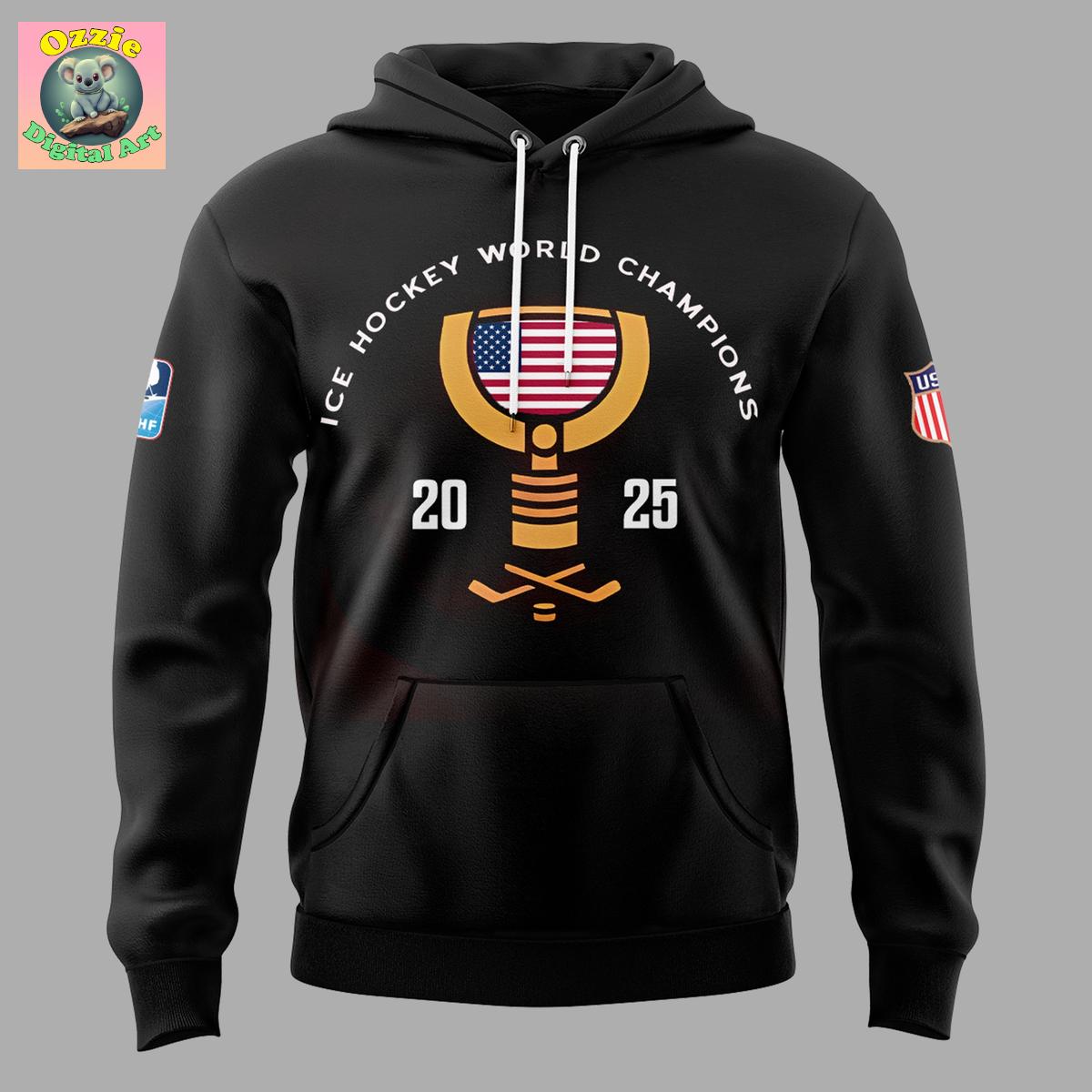 USA Hockey Ice Hockey World Champions 2025 Hoodie T Shirt USA Hockey Ice Hockey World Champions 2025 Hoodie T Shirt