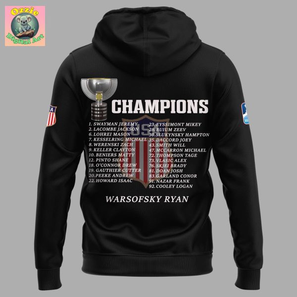 USA Hockey Ice Hockey World Champions 2025 Hoodie T Shirt