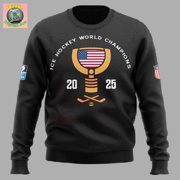 USA Hockey Ice Hockey World Champions 2025 Hoodie T Shirt