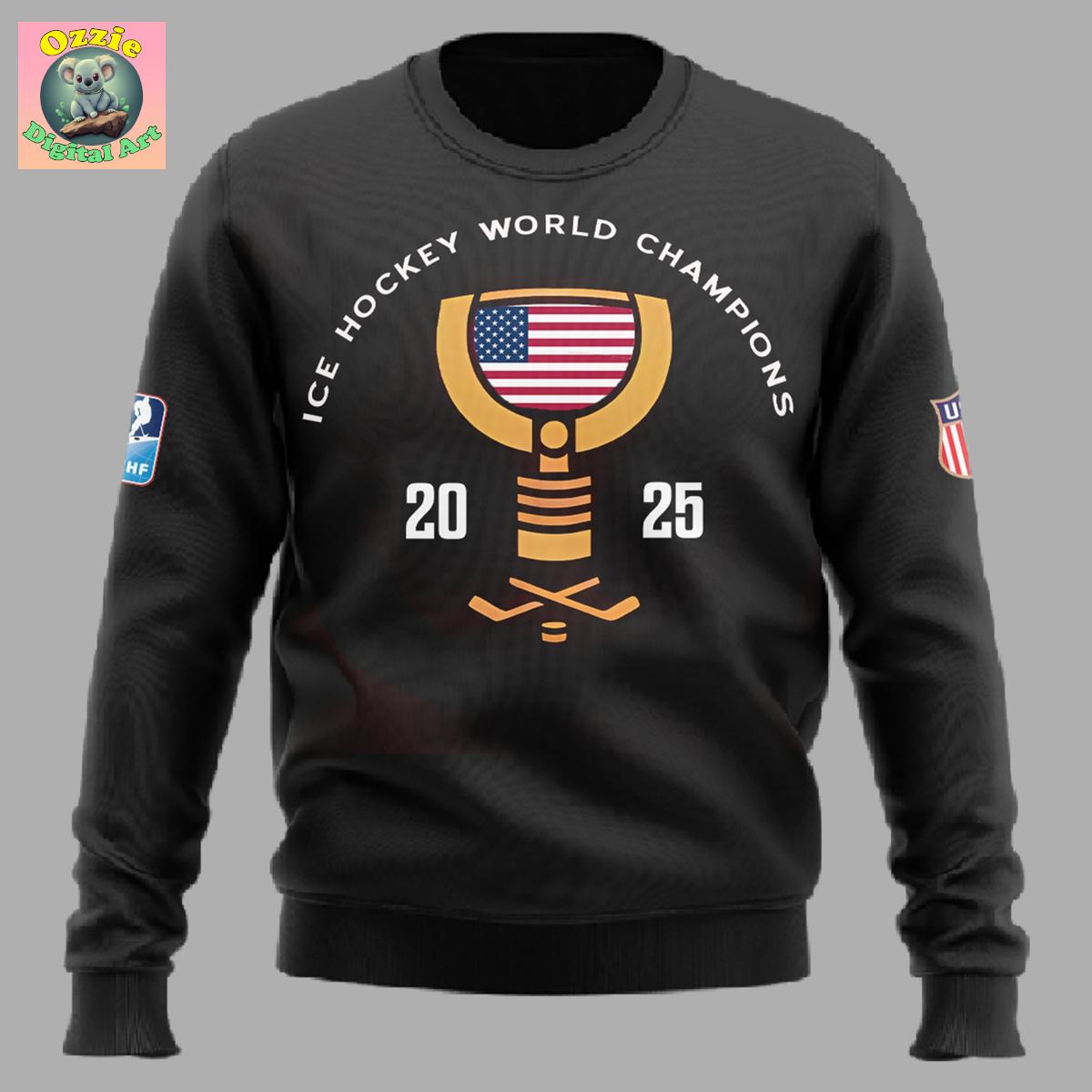 USA Hockey Ice Hockey World Champions 2025 Hoodie T Shirt USA Hockey Ice Hockey World Champions 2025 Hoodie T Shirt